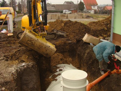 Montáž čistírny odpadních vod